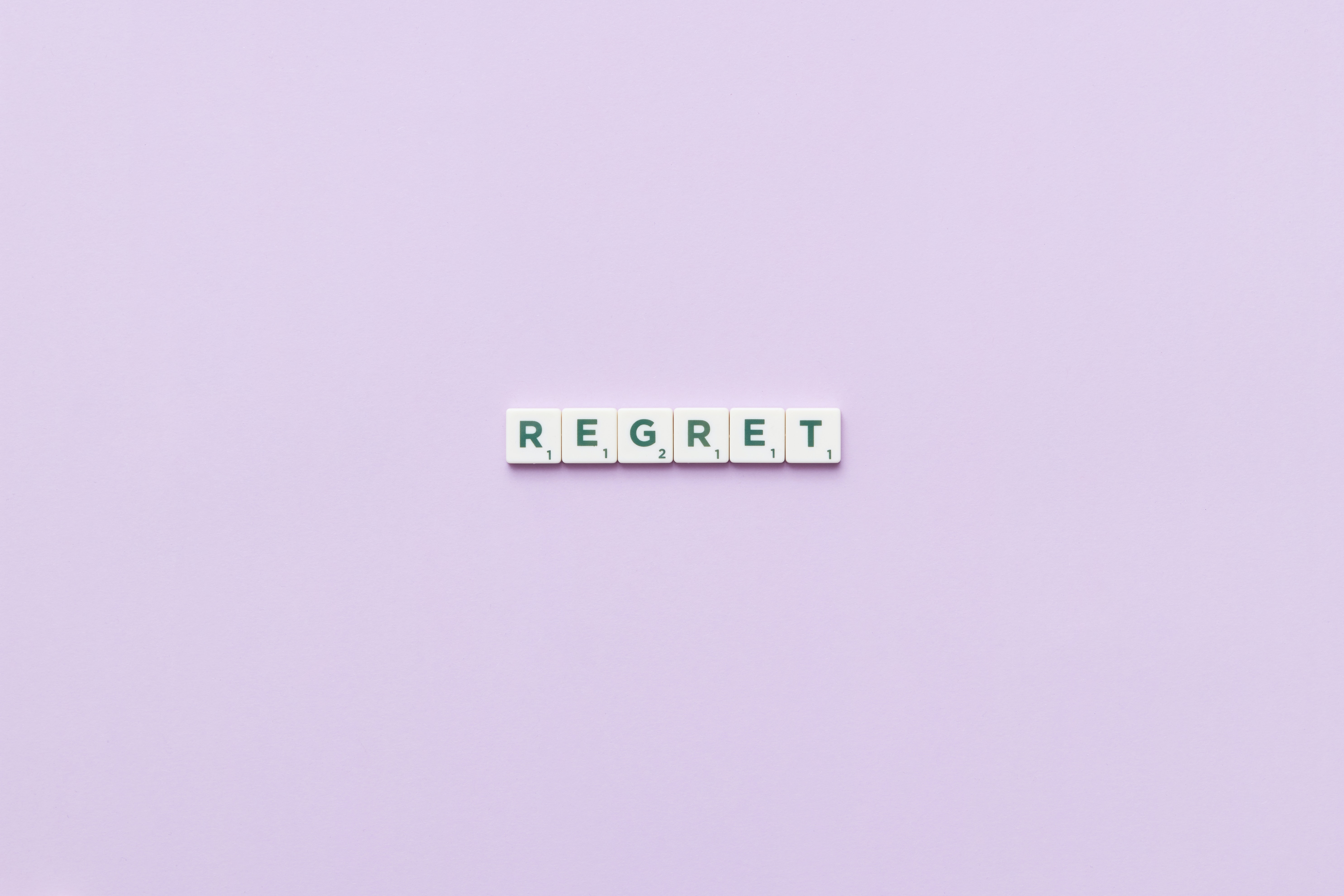 regret spelled out